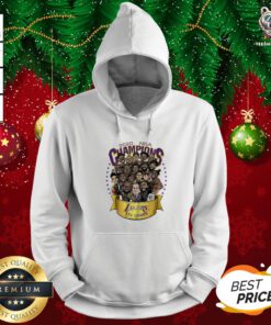 Great 2020 NBA Champions Los Angeles Lakers 17 Champs Cartoon Hoodie - Design By Teeshirtbear.com