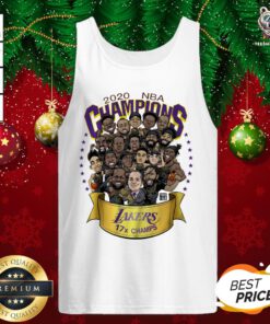 Great 2020 NBA Champions Los Angeles Lakers 17 Champs Cartoon Tank Top - Design By Teeshirtbear.com
