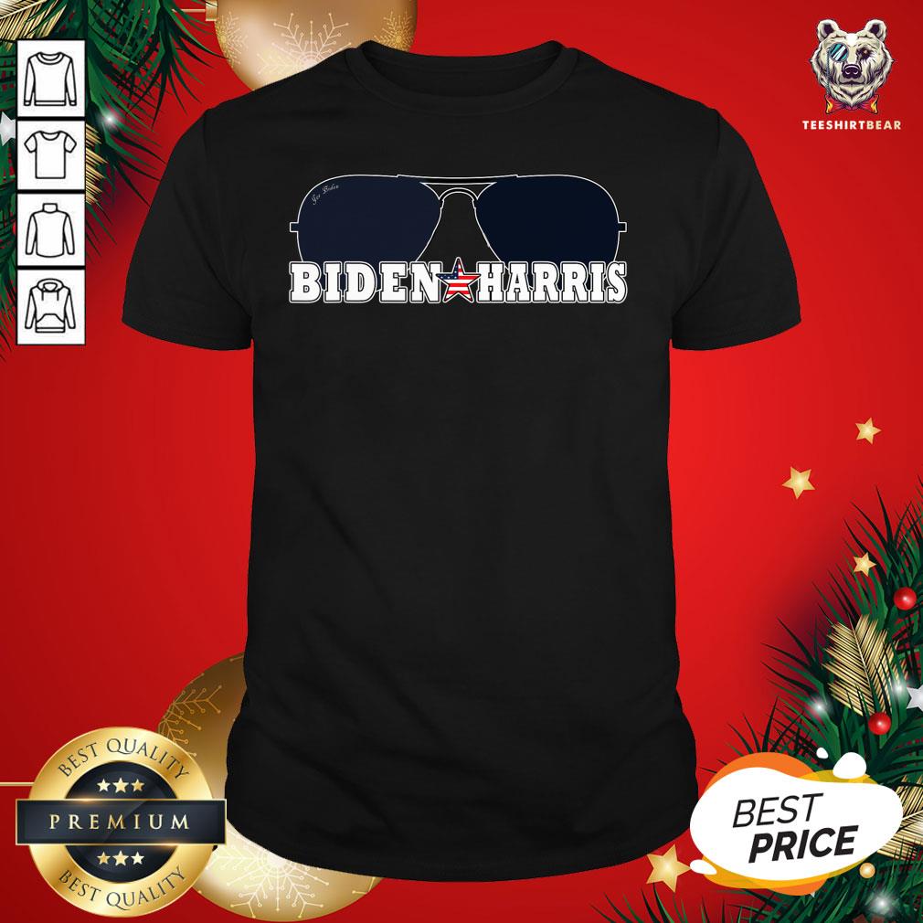 Great Biden Harris Sunglasses Patriotic Aviator Graphic T-Shirt - Design By Teeshirtbear.com