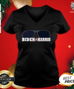 Great Biden Harris Sunglasses Patriotic Aviator Graphic V-neck - Design By Teeshirtbear.com