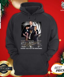 Great James Bond 007 Fans Thank You For The Memories Signature Hoodie - Design By Teeshirtbear.com