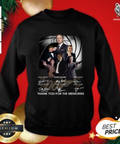 Great James Bond 007 Fans Thank You For The Memories Signature Sweatshirt - Design By Teeshirtbear.com