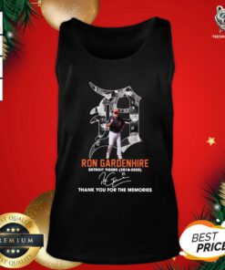 Ron Gardenhire Detroit Tigers 2018 2020 Thank You For The Memories Signature Tank Top - Design By Teeshirtbear.com