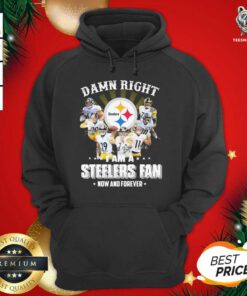 So Damn Right I Am A Pittsburgh Steelers Fan Now And Forever Signature Hoodie - Design By Teeshirtbear.com