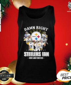 So Damn Right I Am A Pittsburgh Steelers Fan Now And Forever Signature Tank Top - Design By Teeshirtbear.com