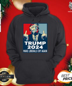 Great Trump 2024 Make Liberals Cry Again Hoodie - Design By Teeshirtbear.com