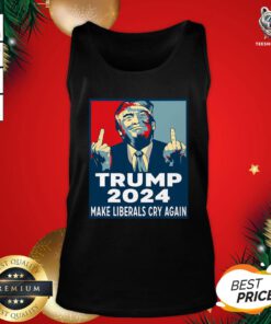 Great Trump 2024 Make Liberals Cry Again Tank Top - Design By Teeshirtbear.com