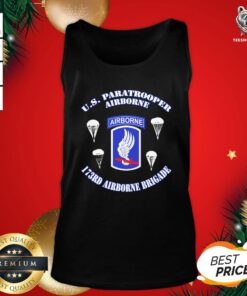 Great Us Paratrooper Airborne 173rd Airborne Brigade Tank Top - Design By Teeshirtbear.com