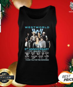 Great West World 5th Anniversary Thank You For The Memories Signatures Tank Top - Design By Teeshirtbear.com