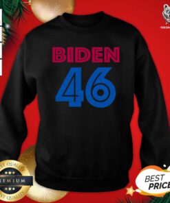 Happy Biden 46 President 2020 Logo Sporty Sweatshirt - Design By Teeshirtbear.com