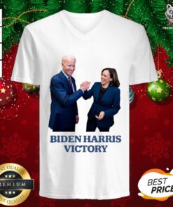 Happy Biden Harris Victory President Election V-neck - Design By Teeshirtbear.com