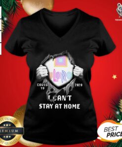 Happy Blood Inside Me LuLaRoe Covid 19 2020 I Can't Stay At Home V-neck - Design By Teeshirtbear.com