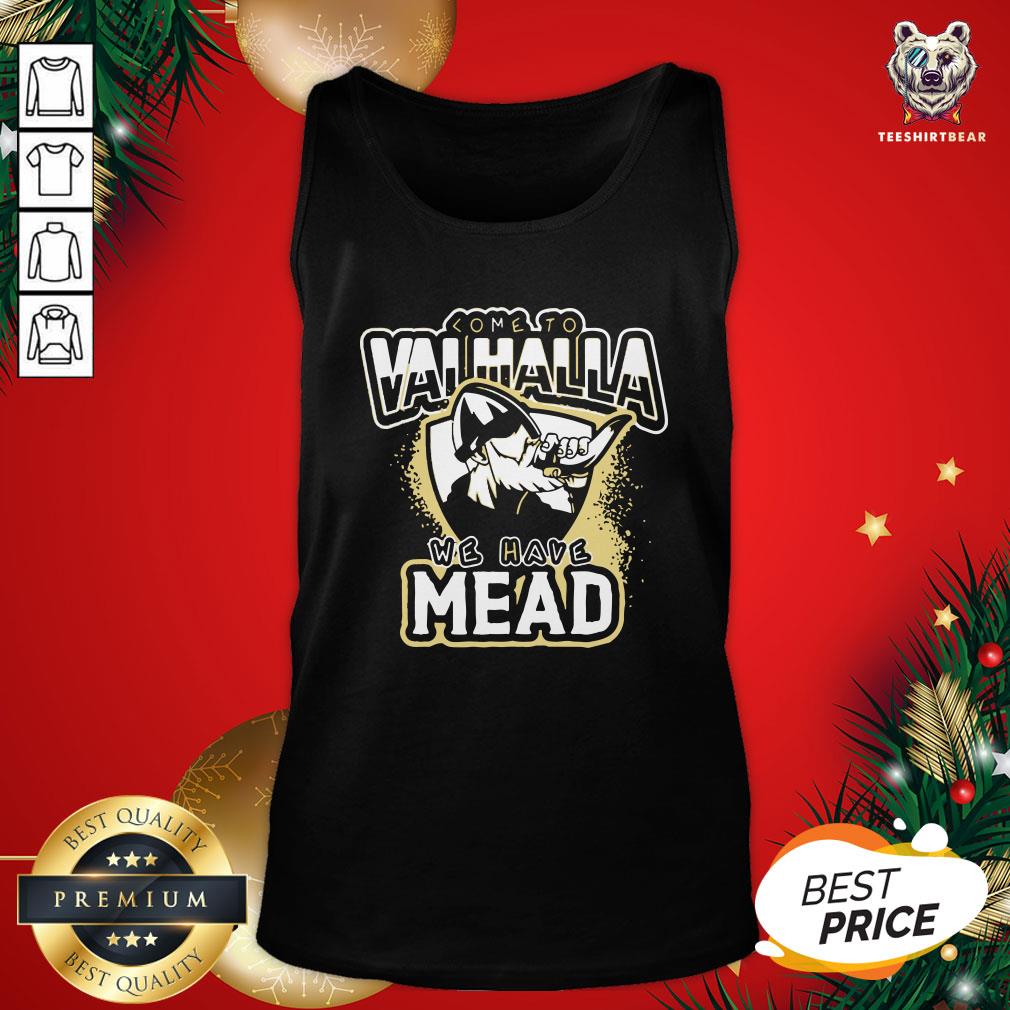 Happy Come To Valhalla We Have Mead Tank Top - Design By Teeshirtbear.com Happy Come To Valhalla We Have Mead Tank Top - Design By Teeshirtbear.com