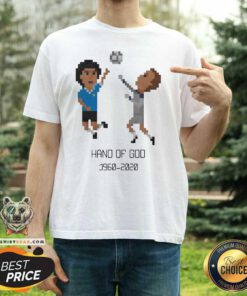 Diego Maradona Hand of God 1986 World Cup American Apparel RIP Argentina Legend 1960 2020 Soccer Shirt - Design By Teeshirtbear.com