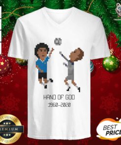 Diego Maradona Hand of God 1986 World Cup American Apparel RIP Argentina Legend 1960 2020 Soccer V-neck - Design By Teeshirtbear.com