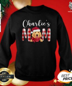 Happy Golden Retriever Charlie’s Mom Christmas Sweatshirt - Design By Teeshirtbear.com