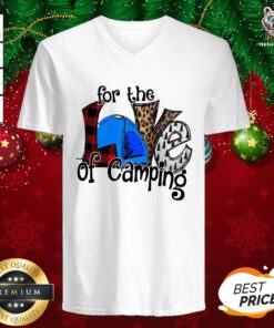 Happy Love For The Of Camping V-neck - Design By Teeshirtbear.com