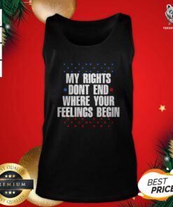 Happy My Rights Don’t End Where Your Feelings Begin Star Tank Top- Design by T-shirtBear.com