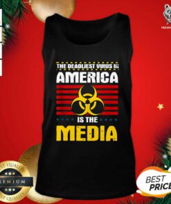 Hot Deadliest Virus In America Is The Media Toxic Fake News Tank Top - Design By Teeshirtbear.com