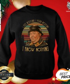 Hot John Banner I See Nothing I Hear Nothing I Know Nothing Vintage Sweatshirt - Design By Teeshirtbear.com