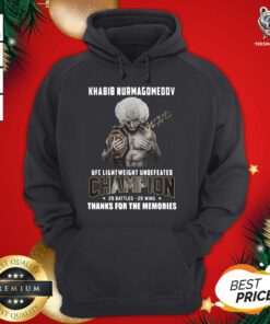 Hot Khabib Nurmagomedov Ufc Lightweight Undefeated Champion 29 Battles 29 Wins Thank You For The Memories Signature Hoodie - Design By Teeshirtbear.com