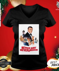 Hot Sean Connery James Bond 007 Never Say Never Again V-neck - Design By Teeshirtbear.com