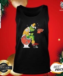 Hot The Grinch Pittsburgh Steelers Shit On Toilet Cleveland Browns And Other Teams Christmas Tank Top - Design By Teeshirtbear.com