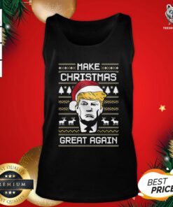 Nice Donald Trump Santa Make Christmas Great Again Ugly 2020 Tank Top - Design By Teeshirtbear.com