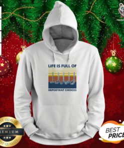 Nice Golf Life Is Full Of Important Choices Vintage Hoodie - Design By Teeshirtbear.com