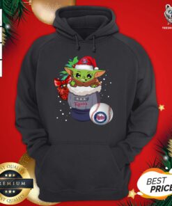 Nice Los Angeles Dodgers Christmas Baby Yoda Star Wars Funny Happy MLB Hoodie- Design by T-shirtBear.com