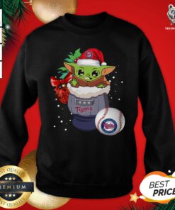 Nice Los Angeles Dodgers Christmas Baby Yoda Star Wars Funny Happy MLB Sweatshirt- Design by T-shirtBear.com