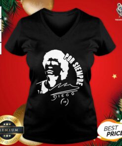 Rest In Peace Maradona The Golden Boy 1986 World Cup Diego Maradona V-neck - Design By Teeshirtbear.com