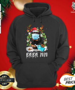 Nice Rottweiler Face Mask Bye Bye Covid-19 2020 Merry Christmas Hoodie - Design By Teeshirtbear.com