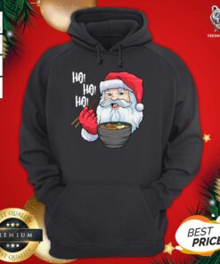 Nice Santa Ramen Noodles Shirt Christmas Japanese Noodles Hoodie - Design By Teeshirtbear.com