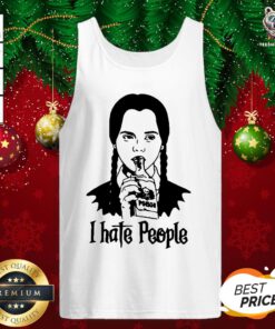 Nice Wednesday Addams I Hate People Tank Top - Design By Teeshirtbear.com