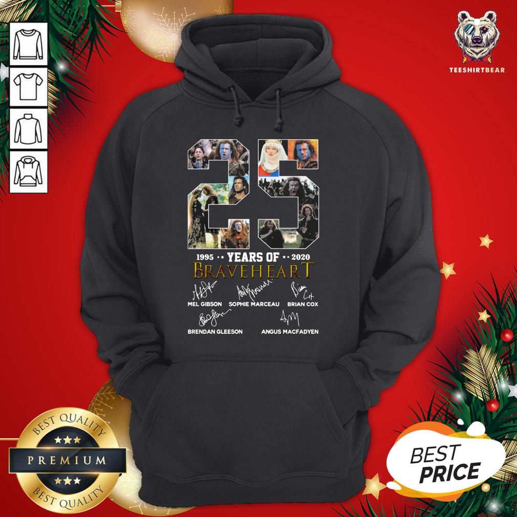 Official 25 Years Of 1995-2020 Braveheart Signatures Hoodie - Design By Teeshirtbear.com Official 25 Years Of 1995-2020 Braveheart Signatures Hoodie - Design By Teeshirtbear.com