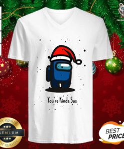 Official Among Us You’re Kinda Sus Christmas V-neck - Design By Teeshirtbear.com