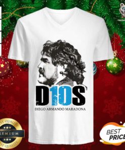 D10s Diego Armando Maradona V-neck - Design By Teeshirtbear.com