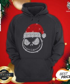 Official Face Jack Skellington Santa Christmas Hoodie - Design By Teeshirtbear.com