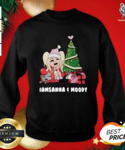 I Am Sanna And Moody Christmas Sweatshirt - Design By Teeshirtbear.com