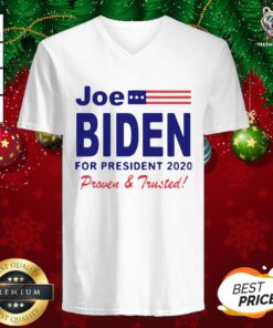 Official Joe Biden For President 2020 Proven And Trusted V-neck - Design By Teeshirtbear.com