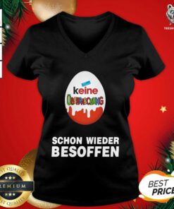 Keine Überraschung Schon Wieder Besoffen V-neck - Design By Teeshirtbear.com