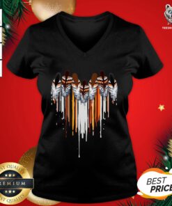 Official Native American Heart V-neck - Design By Teeshirtbear.com