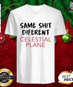 Official Same Shit Different Celestial Plane V-neck - Design By Teeshirtbear.com