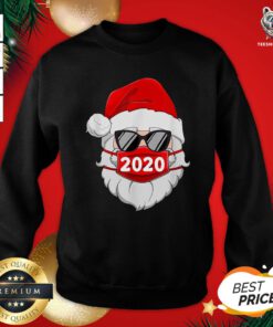 Official Santa With Face Mask Christmas Sweatshirt - Design By Teeshirtbear.com