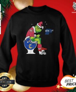 Official The Grinch San Francisco 49ers Shit On Toilet Los Angeles Rams And Other Teams Christmas Sweatshirt - Design By Teeshirtbear.com
