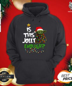 Original Baby Yoda Is This Jolly Enough Christmas Hoodie- Design by T-shirtBear.com