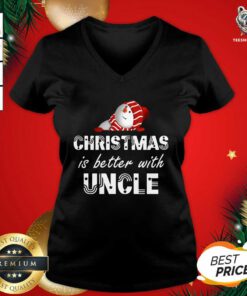 Original Christmas Is Better With Uncle V-neck - Design By Teeshirtbear.com