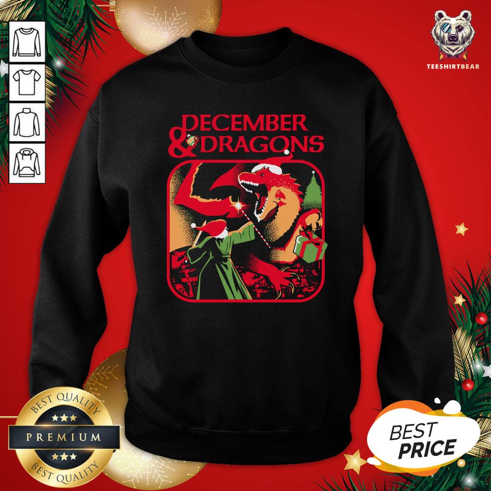 Original December And Dragons Sweatshirt - Design By Teeshirtbear.com Original December And Dragons Sweatshirt - Design By Teeshirtbear.com