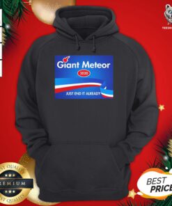 Original Giant Meteor 2020 Just End It Already Hoodie - Design By Teeshirtbear.com